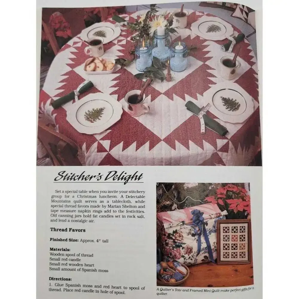Christmas Memories A Folk Art Celebration Quilt Pattern Book B-99 Nancy Martin